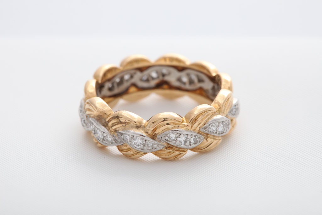 Van Cleef & Arpel  Diamond,  Platinum & Gold Eternity Band 4