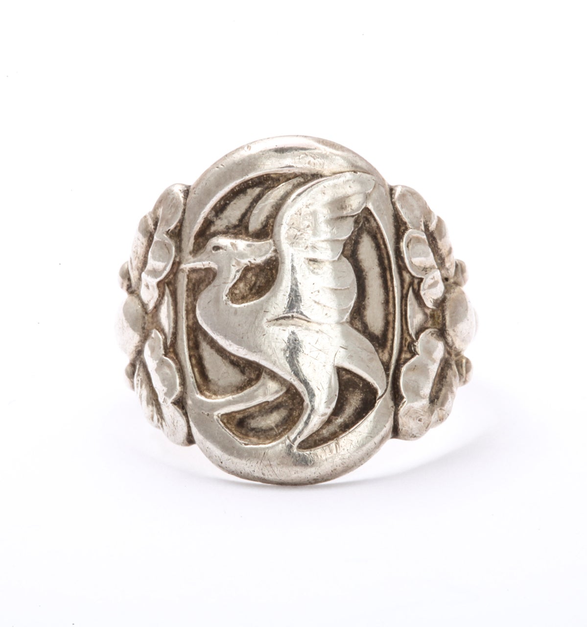 1930s Georg Jensen Silver Ring In Excellent Condition In Stamford, CT