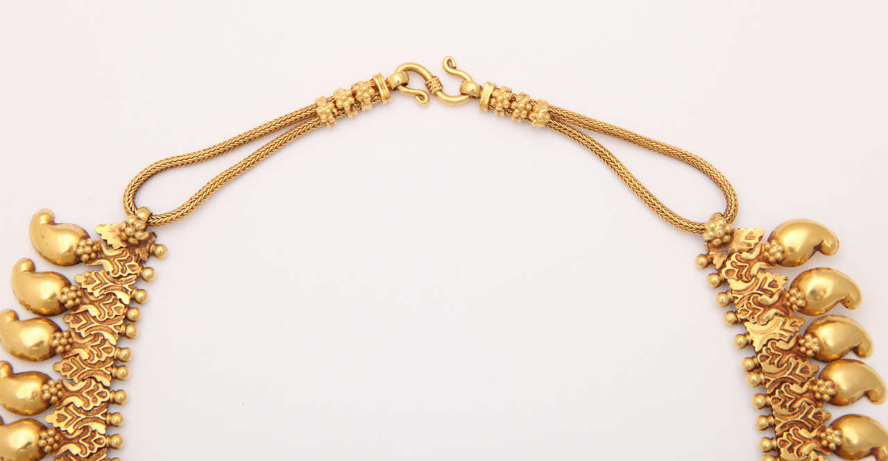 gold tribal necklace