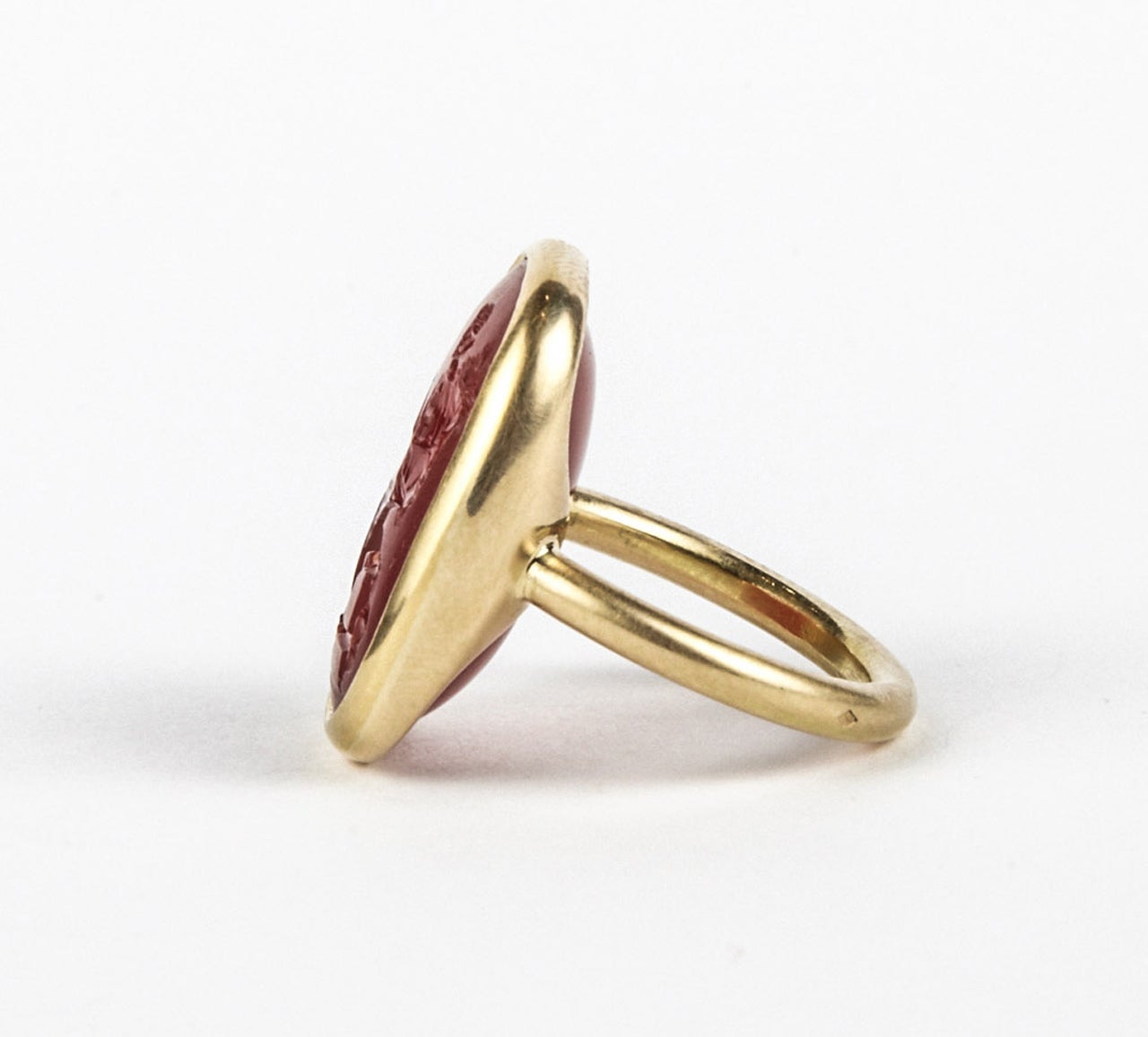 Antique Carnelian Intaglio and its Impression Rings at 1stDibs