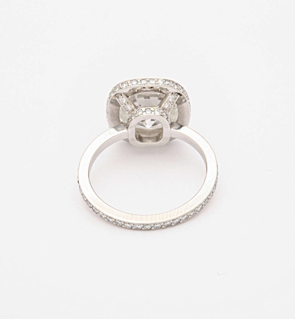Cartier Cushion Shaped Diamond Engagement Ring at 1stDibs cartier