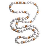 Baroque Pearl & 18kt Yellow Gold Endless Necklace