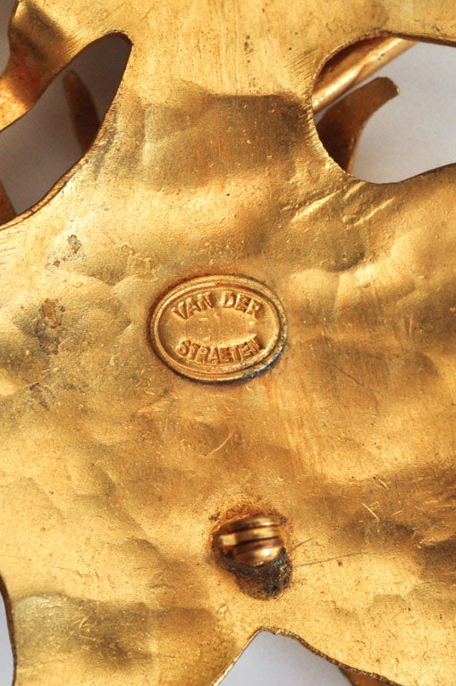 Flute Player Brooch by Herve Van Der Straeten at 1stDibs