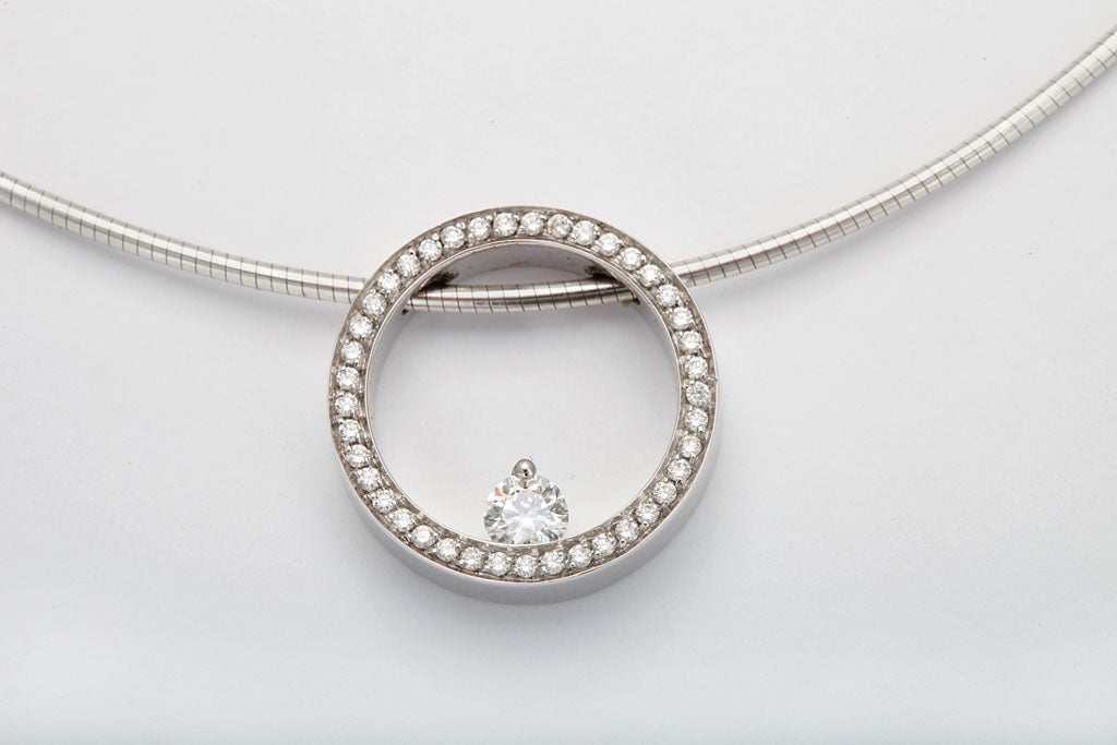 movado diamond necklace