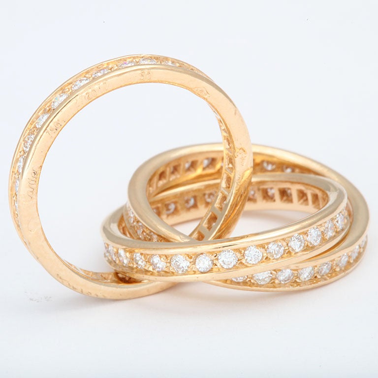 Women's CARTIER Trinity Gold Diamond Ring