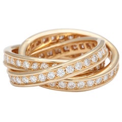 CARTIER Trinity Gold Diamond Ring