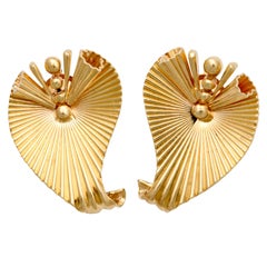 Cartier Leaf Form Earrings Cartier Leaf Form Earrings