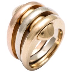 Bulgari Triple Gold Ring