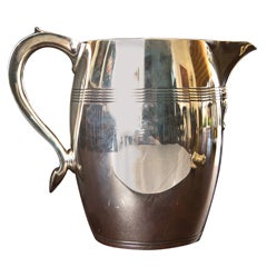 J.E. Caldwell & Company Art Deco  4 .25" Sterling Silver Pitcher