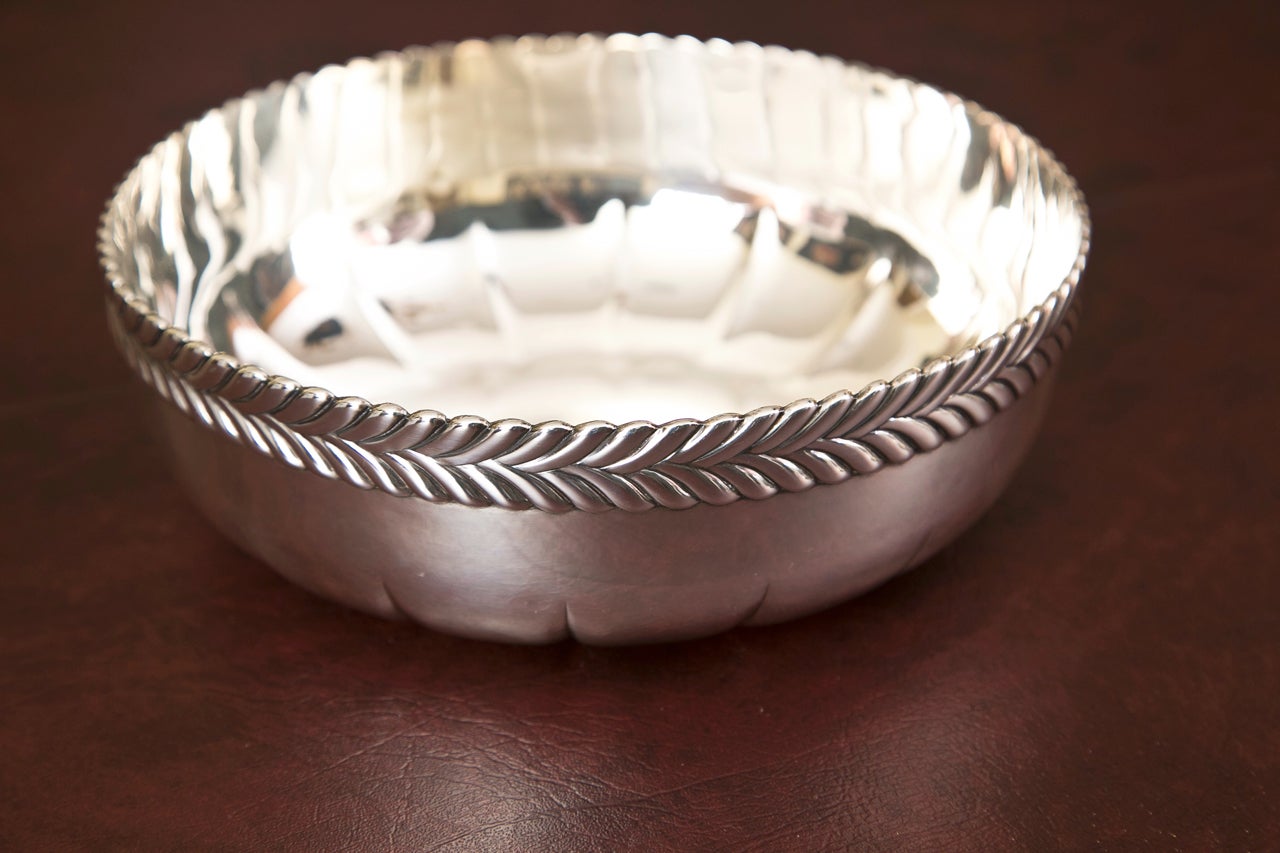 Tiffany & Company Four Pint Sterling  Silver Fruit Bowl