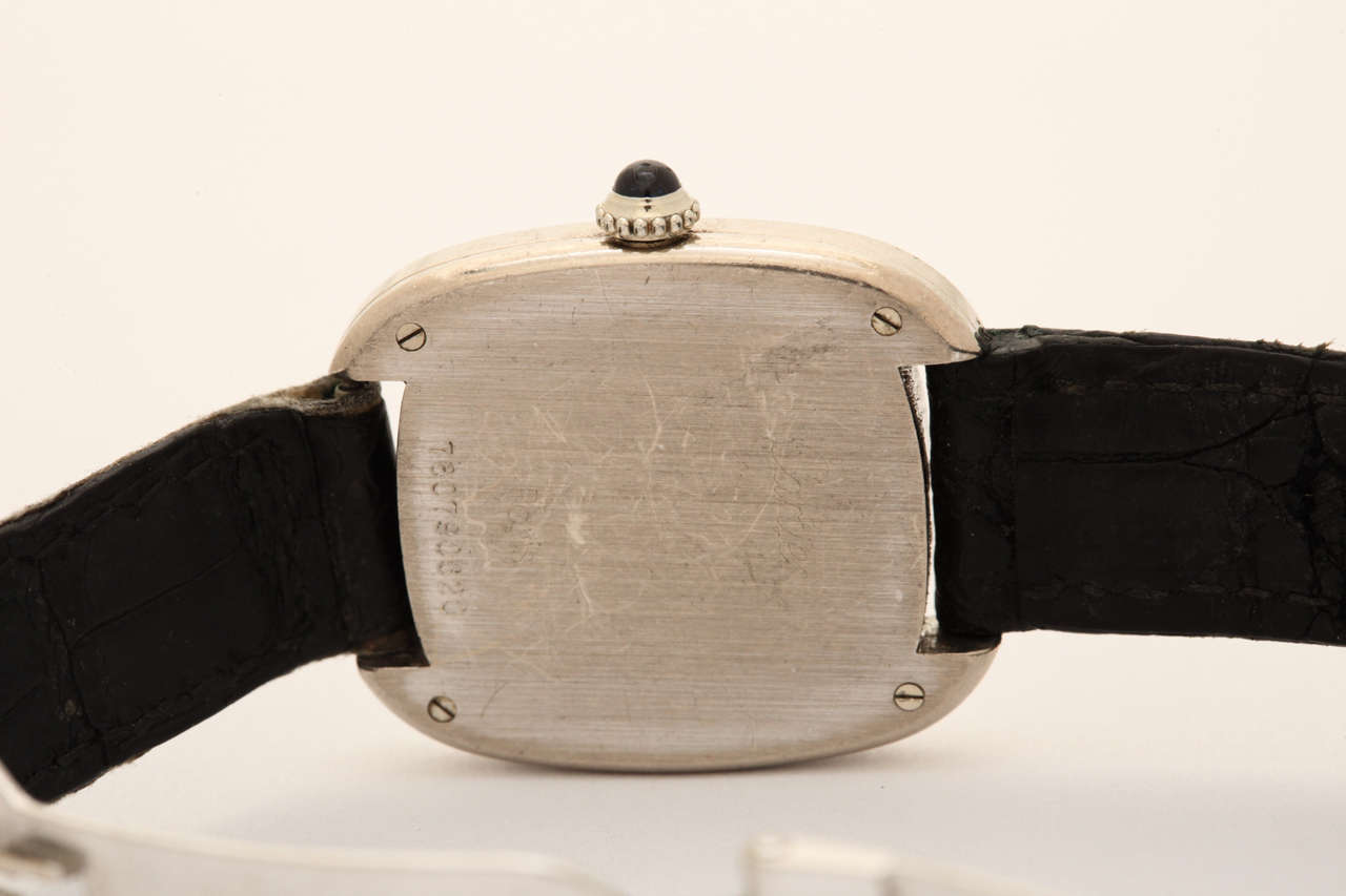 Cartier Lady's White Gold 'Gondole' Wristwatch at 1stDibs