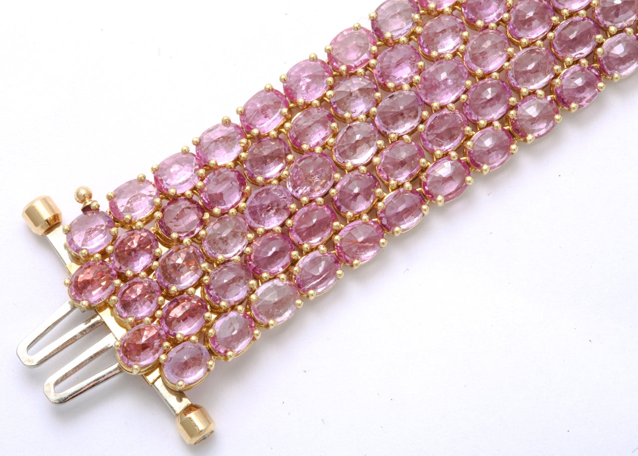 Women's Magnificent Paolo Costagli Pink Sapphire Bracelet