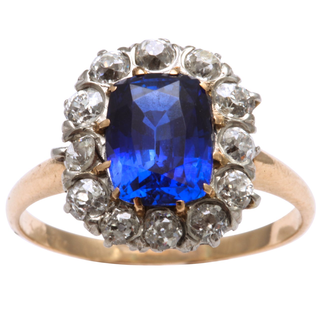 Antique Sapphire and Diamond Ring at 1stDibs