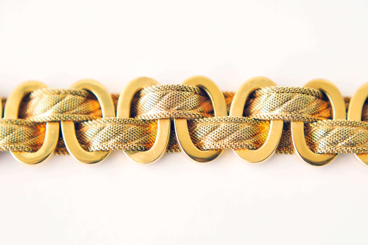 Christian Dior Gilt Mesh Bracelet, 1968 1