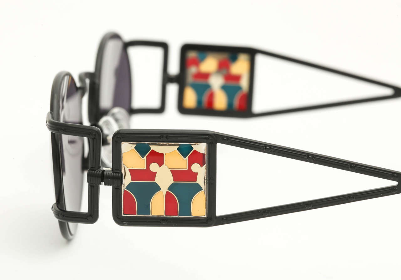 Gray Jean Paul Gaultier Vintage Sunglasses 56-4672 For Sale