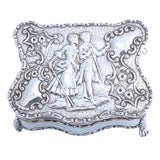 Footed Sterling Silver Jewelry Box