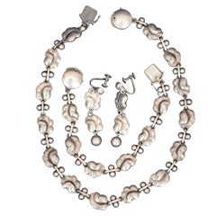Georg Jensen Necklace, Bracelet, Earrings