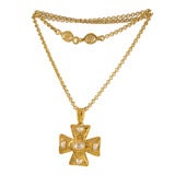 Maltese Cross on Chain by Chanel