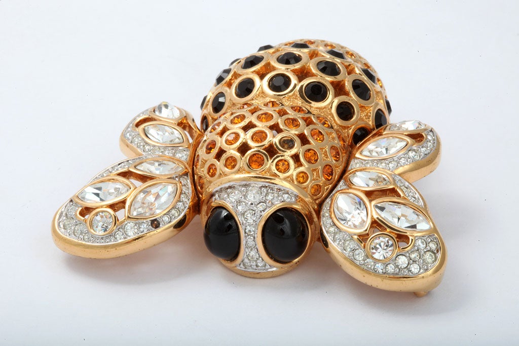 Large French Bumble Bee Brooch 1