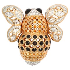 Large French Bumble Bee Brooch