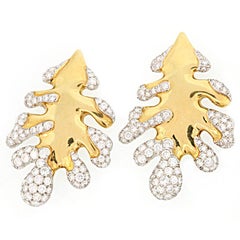 Angela Cummings for Tiffany Pair of Leaf Brooches