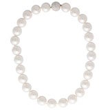 Magnificent South Sea Pearl Necklace with Diamond Ball Clasp
