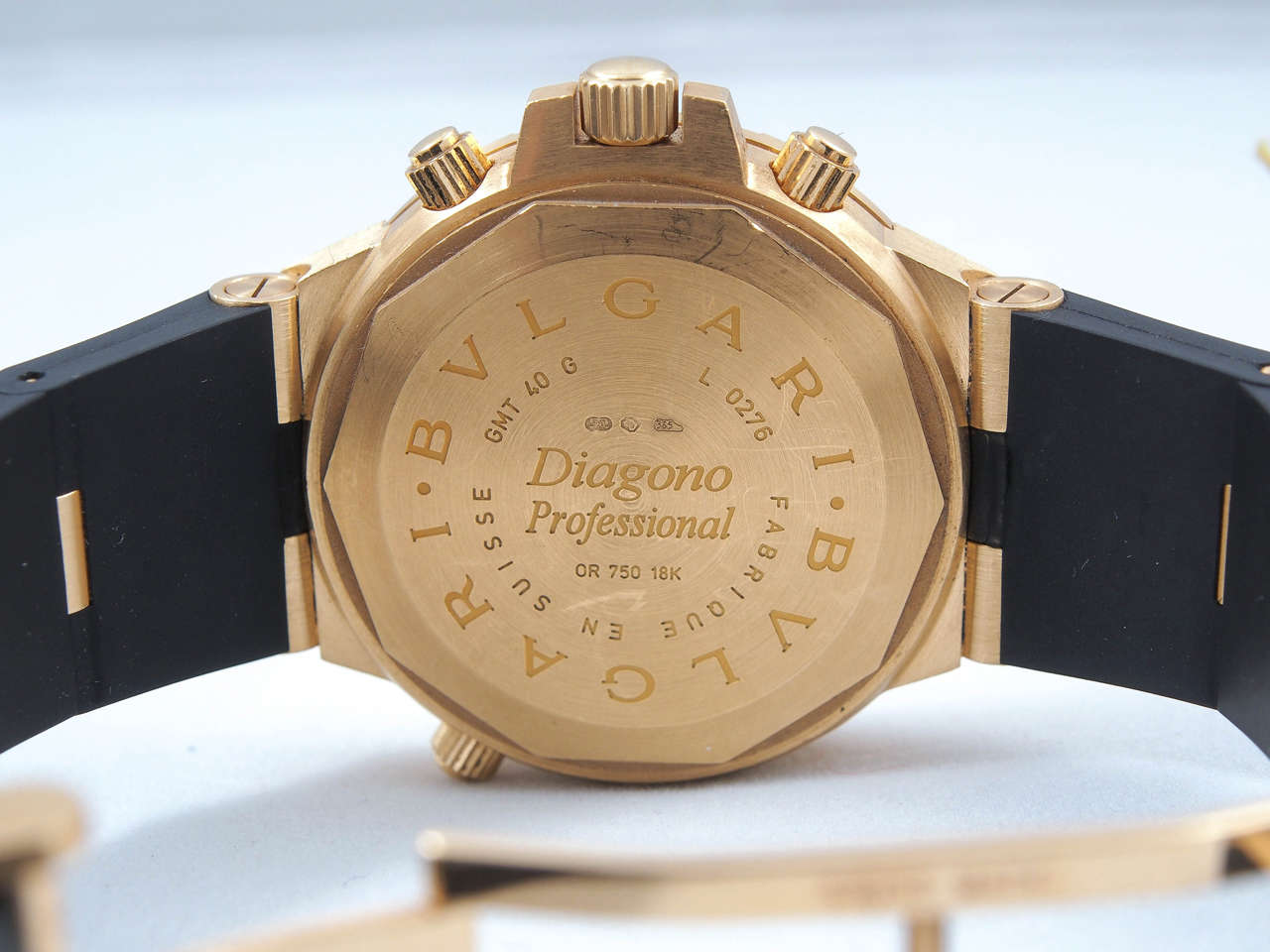 Bulgari Diagono GMT Gold Wristwatch In New Condition In New Orleans, LA