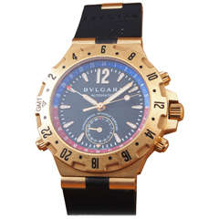 Bulgari Diagono GMT Gold Wristwatch
