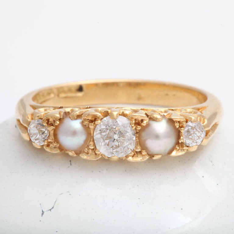 Radiant Diamond and Natural Pearl Band 1