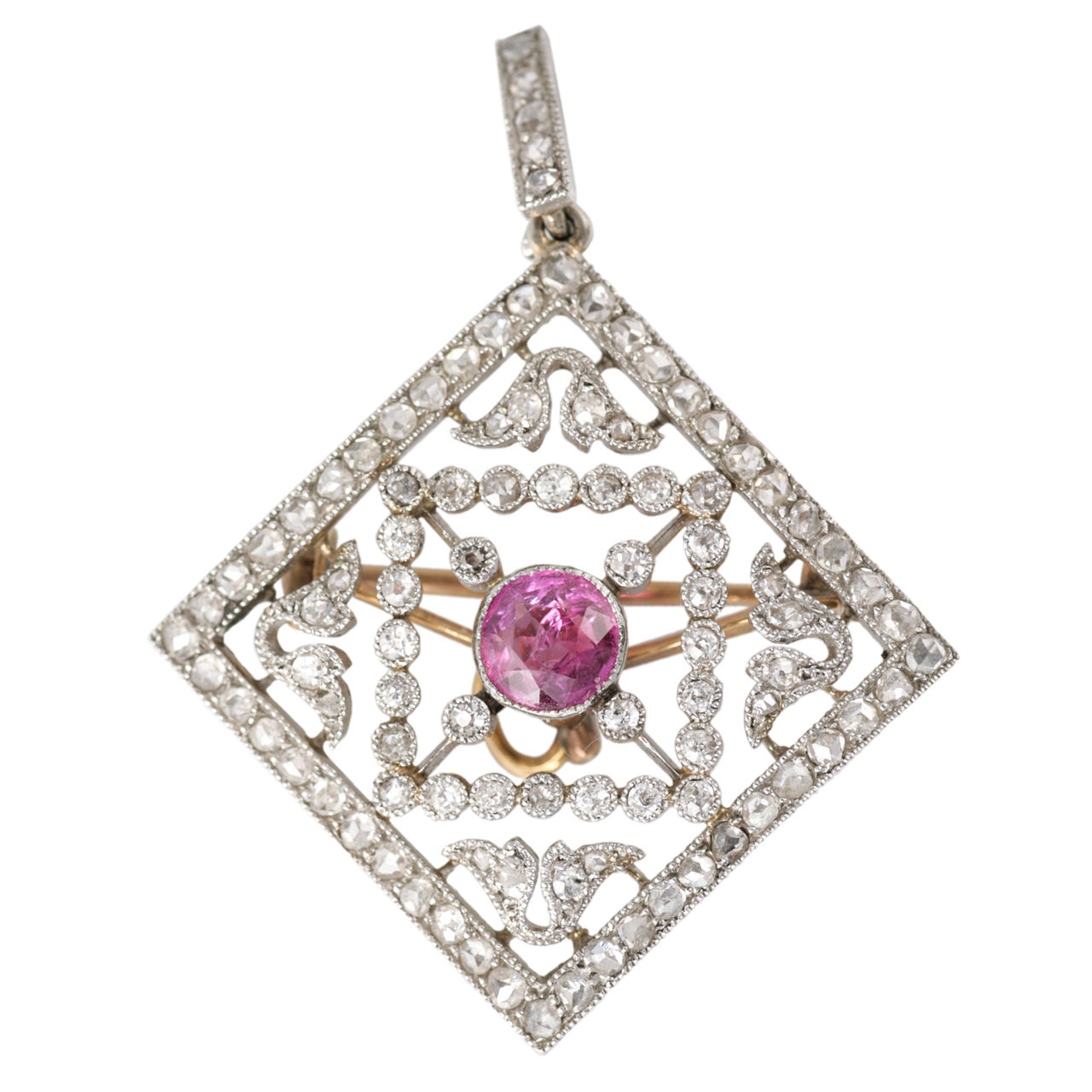 Edwardian Brooch Pendant For Sale at 1stDibs