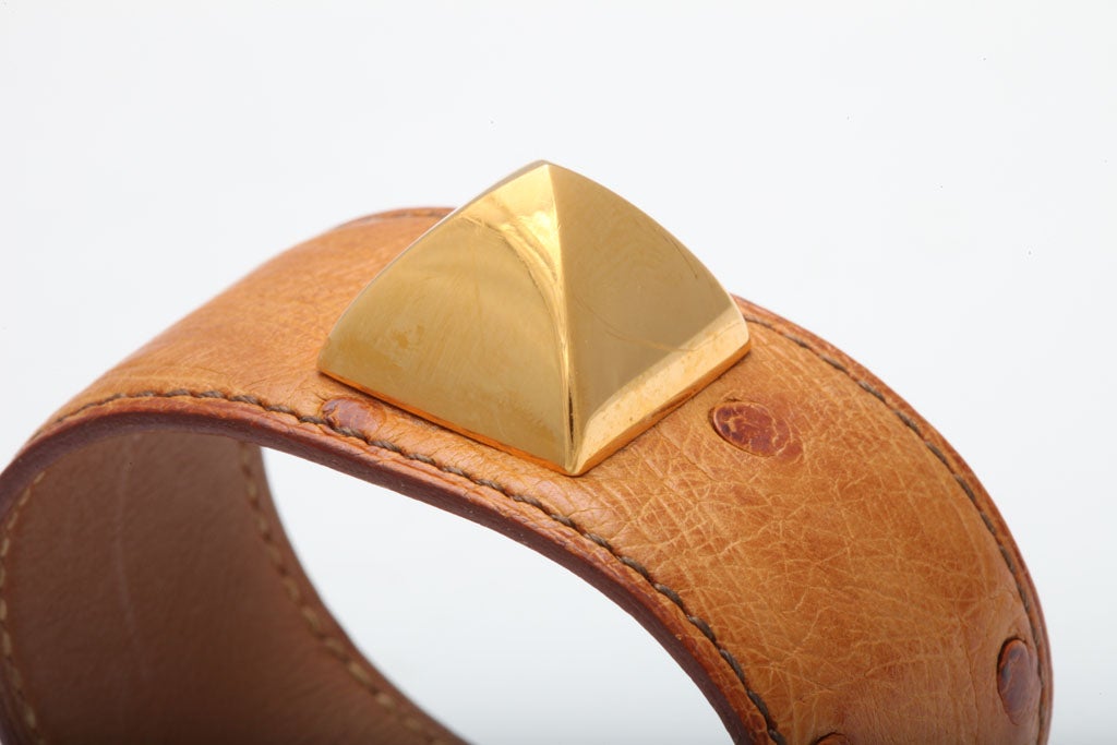 HERMES OSTRICH MEDOR BANGLE 2