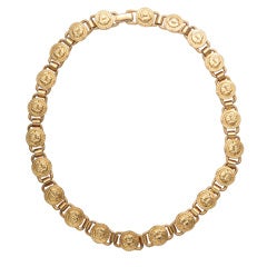 GIANNI VERSACE GOLD MEDUSA CHOKER NECKLACE