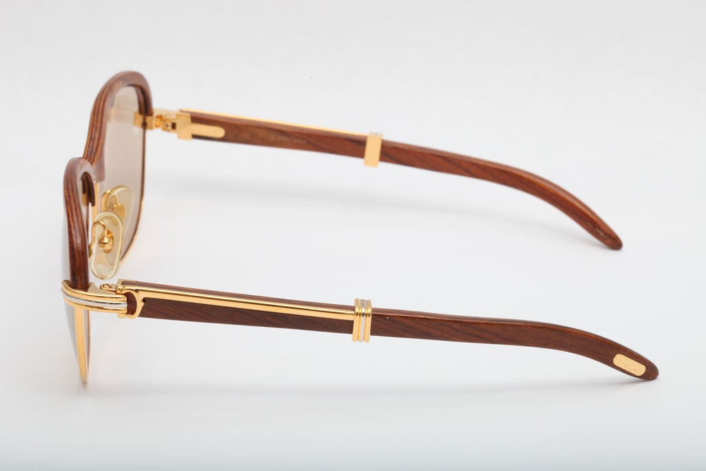 Cartier Malmaison Palisander Rosewood Vintage sunglasses at 1stDibs | cartier  malmaison for sale, malmaison cartier, cartier malmaison glasses