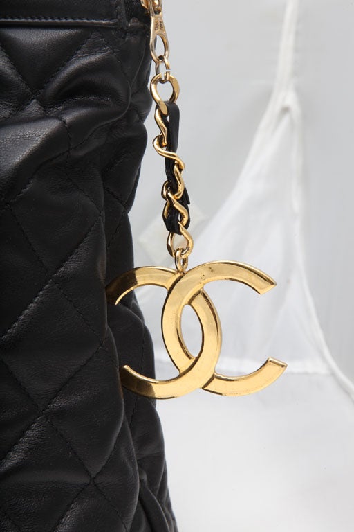 CHANEL LARGE QUILTED BOWLING BAG 1