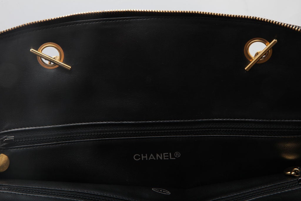 CHANEL LARGE QUILTED BOWLING BAG 3