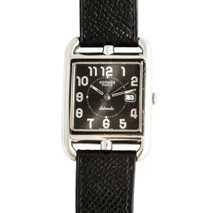 Vintage Hermes Cape Cod Automatic Black Dial Ladies Watch