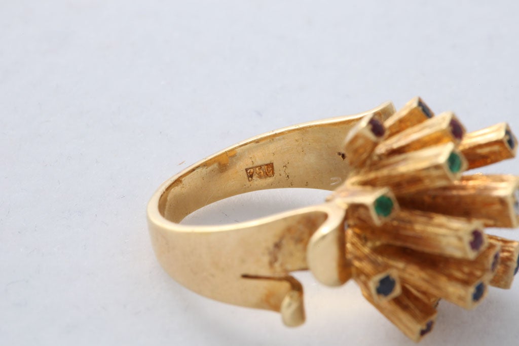1960's Italian  Sculptural Ring 2