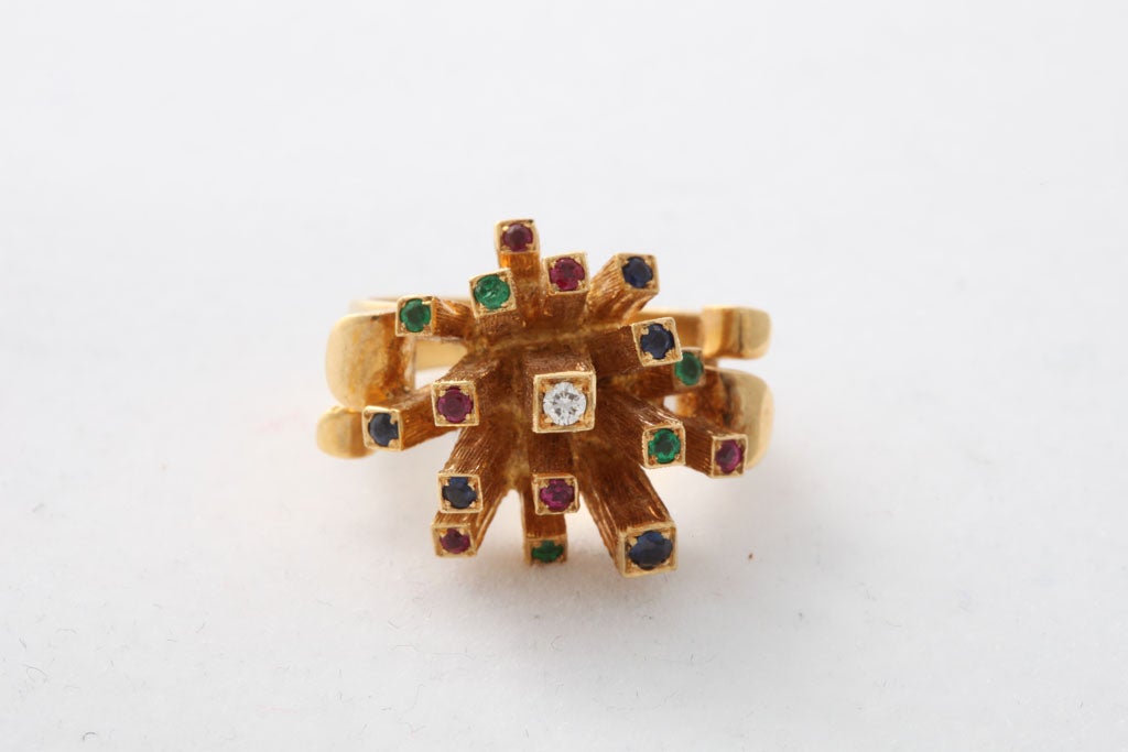 1960's Italian  Sculptural Ring 3