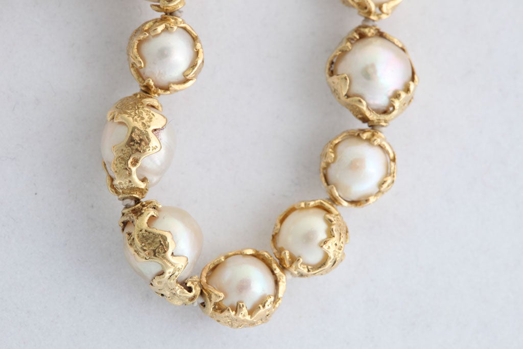 Charles de Temple 18K Gold and Pearl Necklace 5