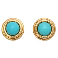 TAMBETTI Gold and Turquoise Earrings