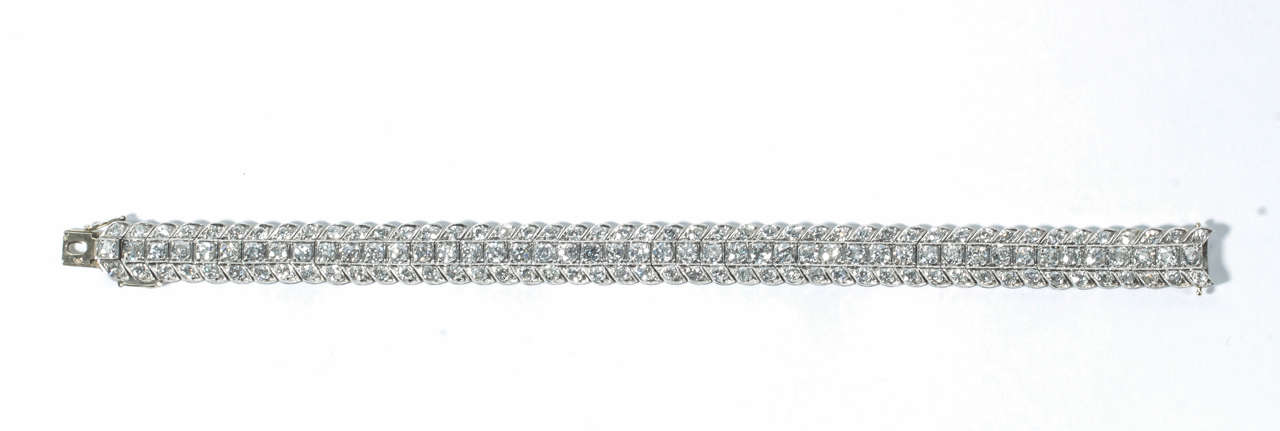 1920s Art Deco Diamond Platinum Bracelet