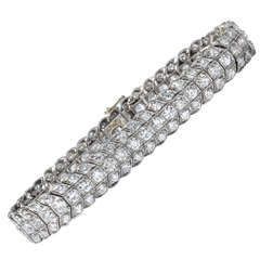 1920s Art Deco Diamond Platinum Bracelet