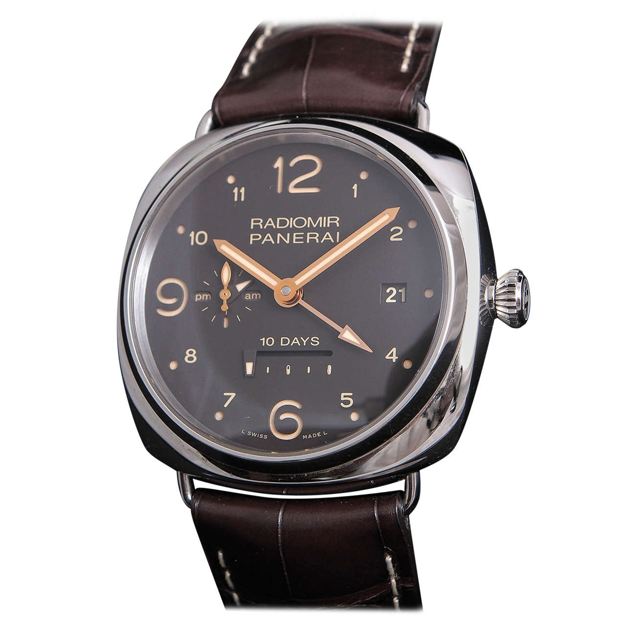 Panerai Radiomir GMT 10 Days PAM 391 Wristwatch For Sale