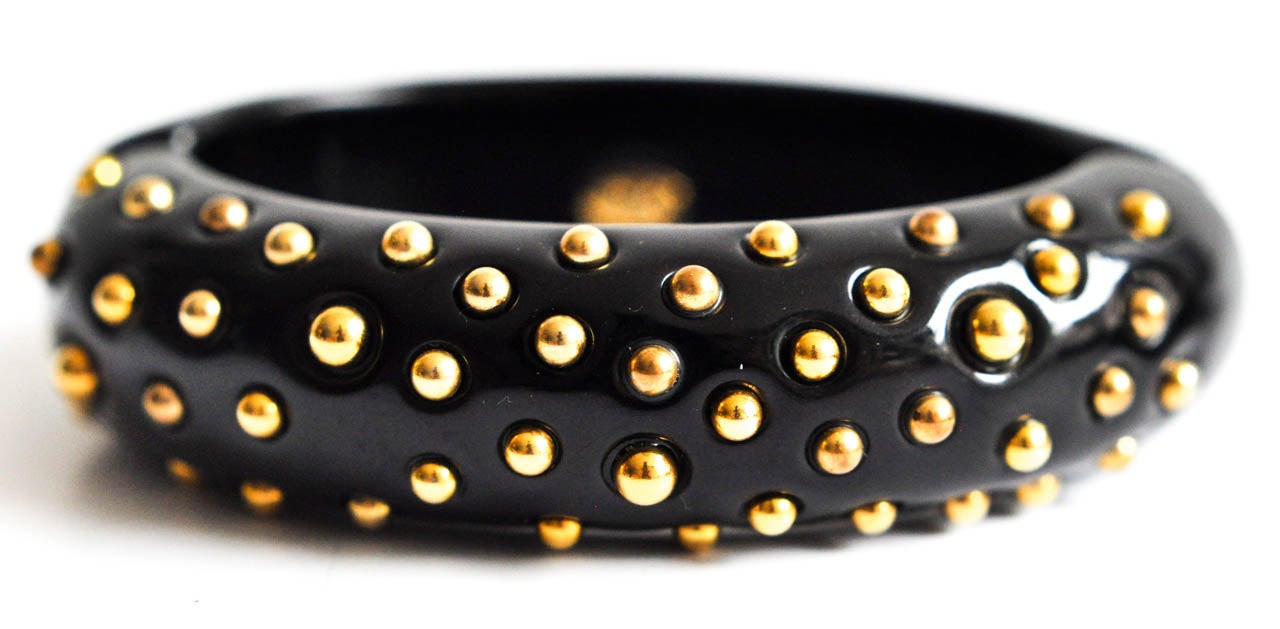 Pair of KJL Hinged Resin Bracelets 4