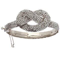 Antique A Lover's Knot in a Cut Steel Bracelet