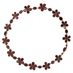 15 Karat Georgian Garnet Bracelets or Necklace, circa 1820