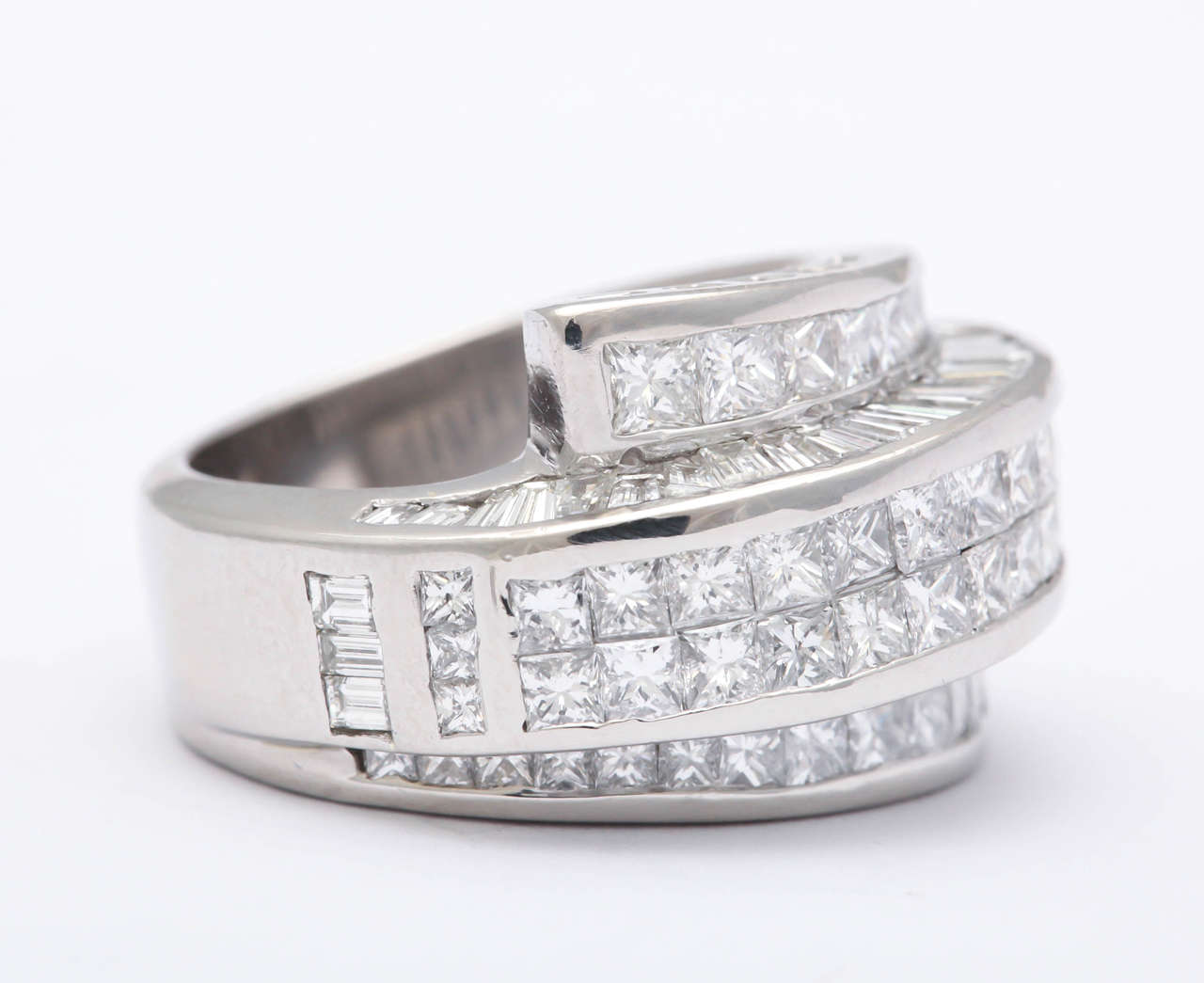 Diamond Platinum Band Ring