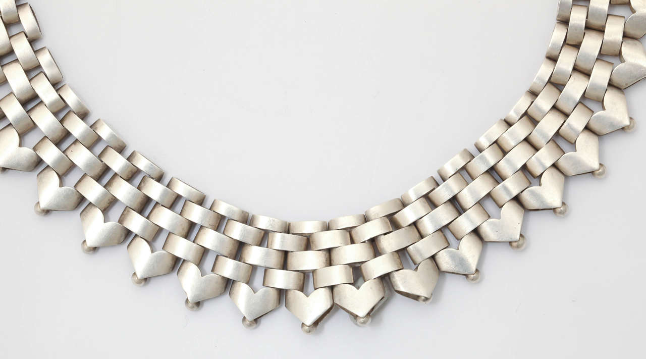 collar necklace silver