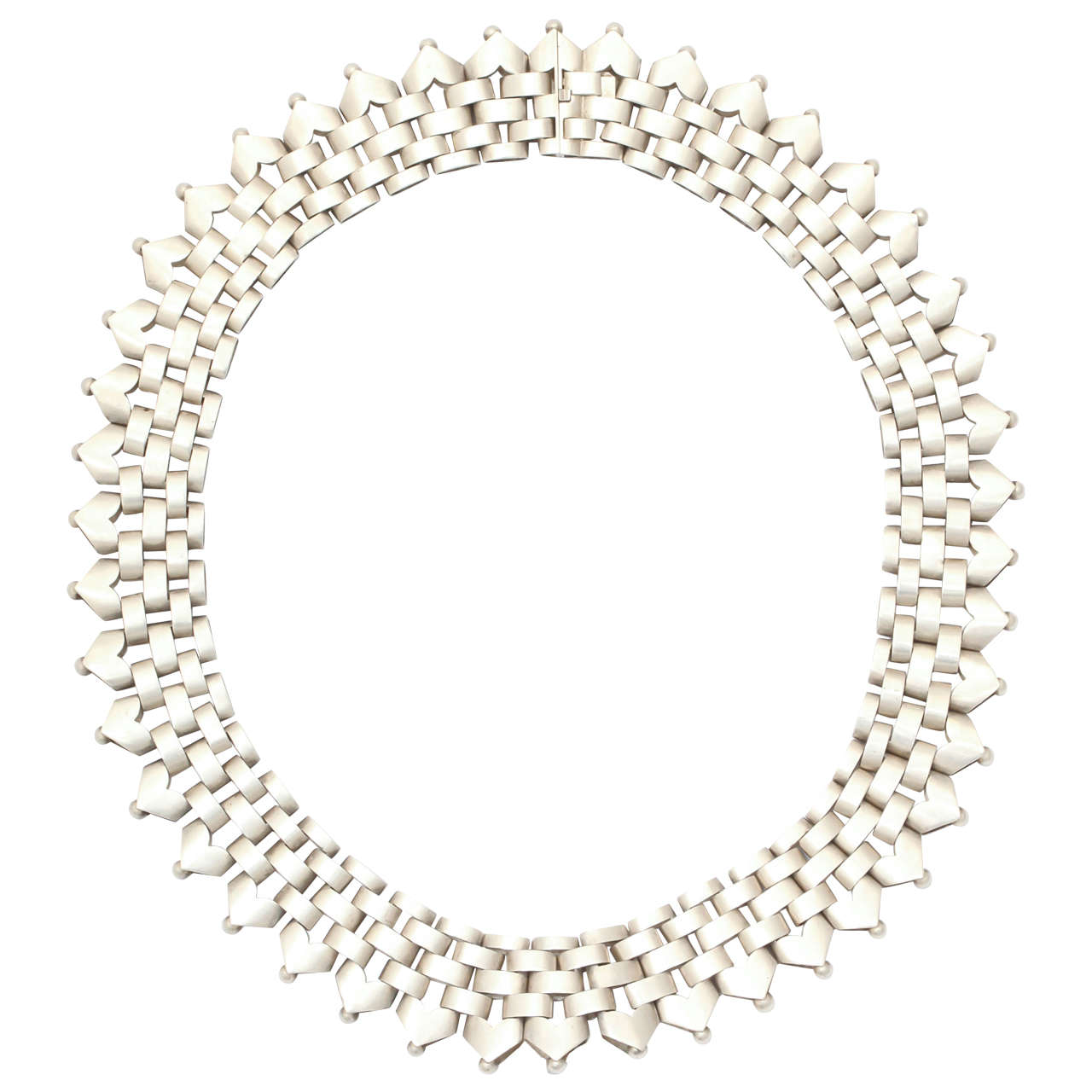 Victorian Sterling Silver Collar Necklace