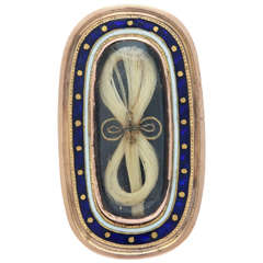 Georgian Enamel Gold Memorial Ring Symbolizes Remember Me 6